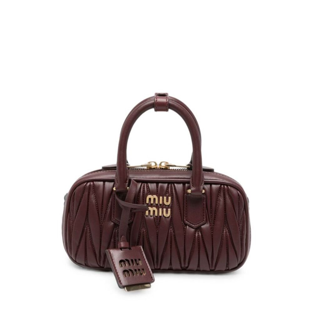 Miu Miu Women Arcadie Mini Leather Handbag